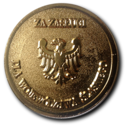 ODZNAKA HONOROWA ZŁOTA z LAUREM